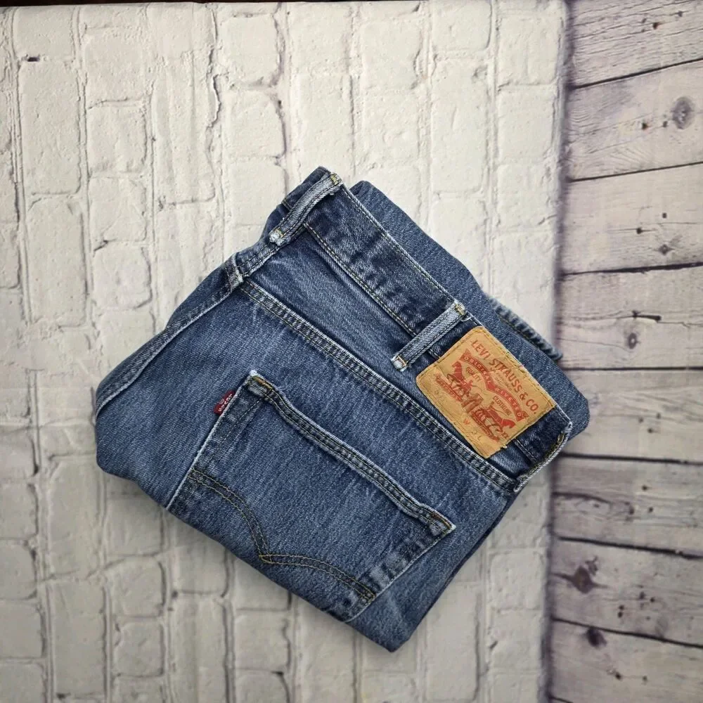 Levi's Men's 501 40x30 Original Straight Fit Jeans - Dark Wash